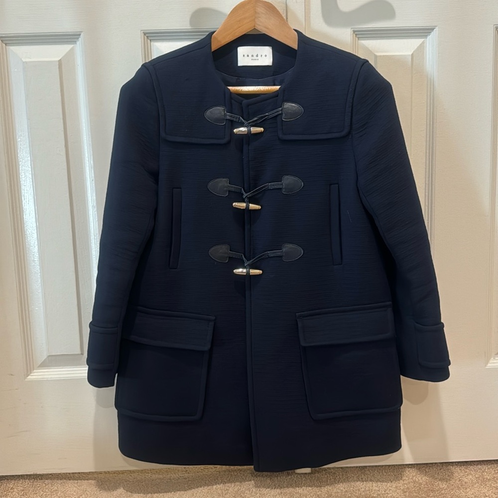 Sandro Navy Winter Coat